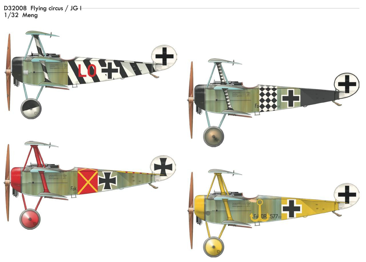 Eduard 1/32 Fokker Dr.1 Flying Circus D32008